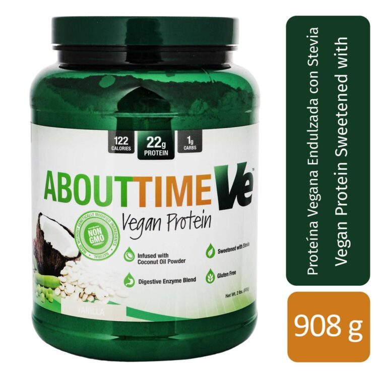 Proteína Vegana Vainilla – About Time | Sin Gluten
