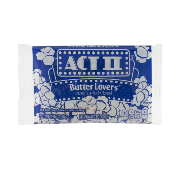 Poporopos para Microondas sin Gluten Act II Sabor Mantequilla I Unidad